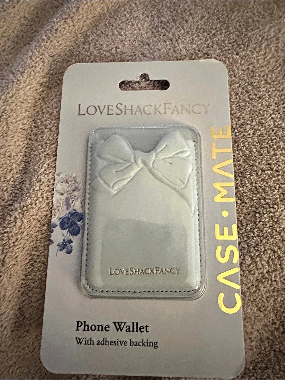 LoveShackFancy Case-Mate Phone Wallet blue Phone Wallet NWT